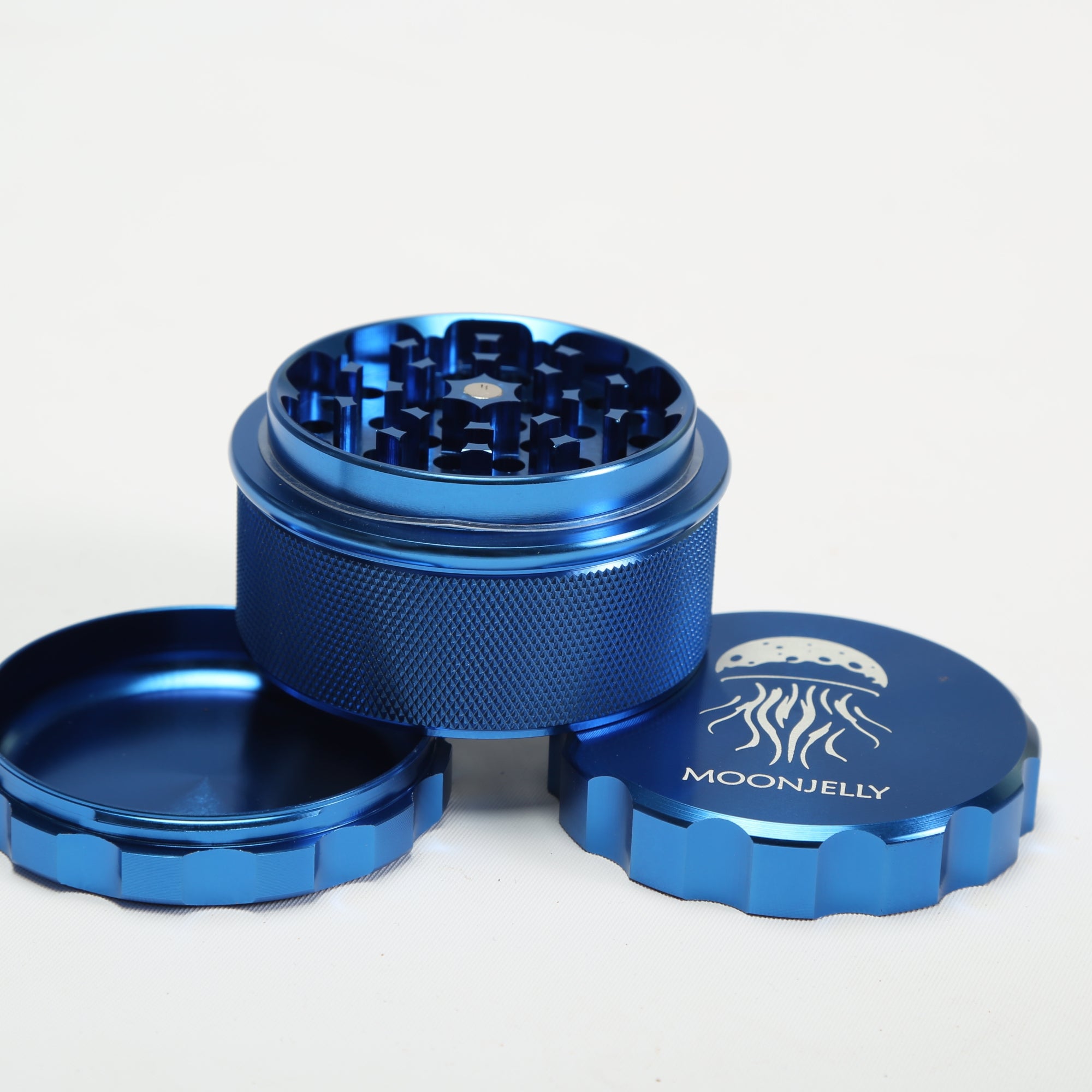 Blue metal grinder with &