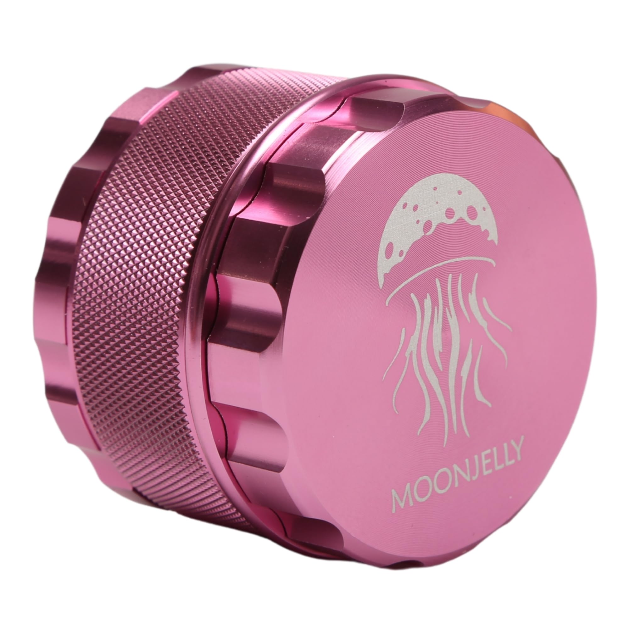 Pink metal grinder with &